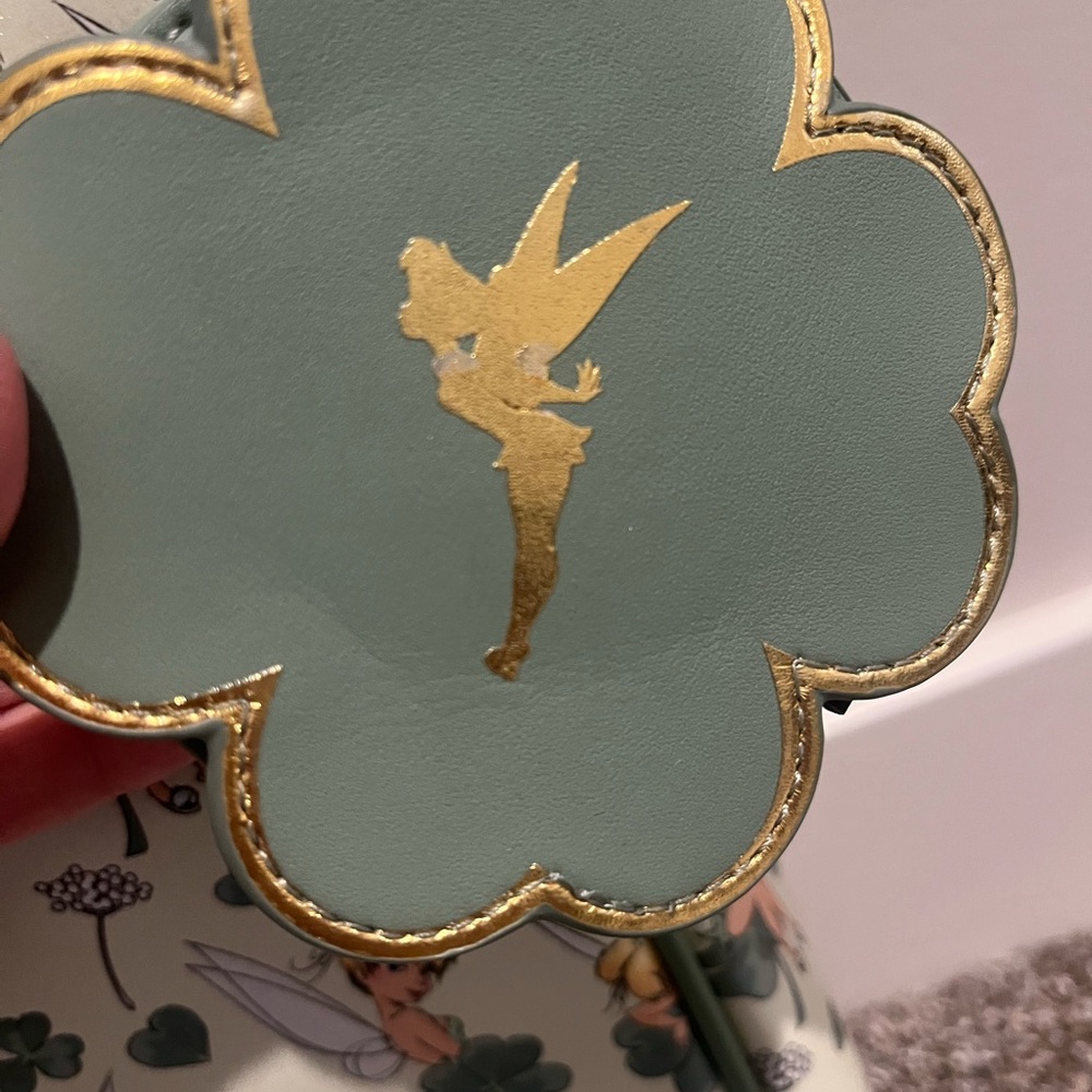 Tinkerbell Loungefly Tote Bag & Cardholder (Read - Picture 3 of 4